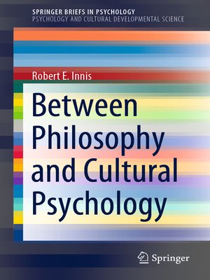 cover image of Between Philosophy and Cultural Psychology